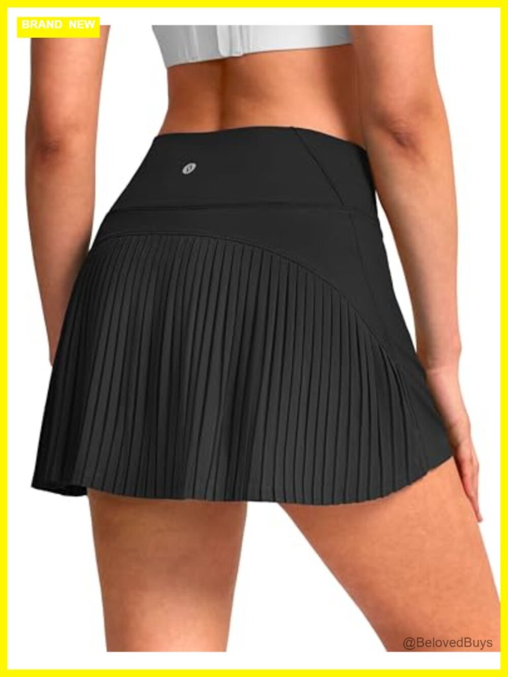 Pleated Tennis Skort High Rise with Built-in Shorts Athletic Golf